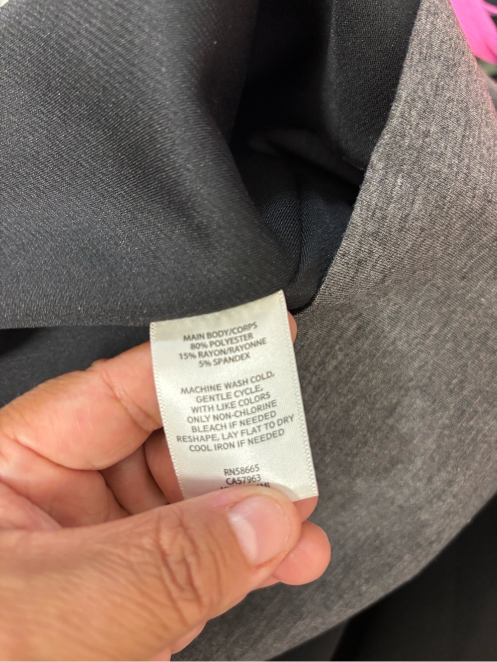 Trouve Grey Mini Skirt with Side Slit - Picture 5 of 8